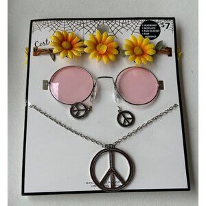 Wal-Mart Brand Halloween Costume Jewelry & Glasses Set (New In Package)